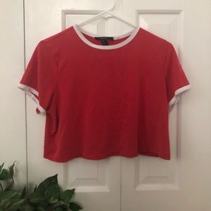 80’s Vintage red crop top